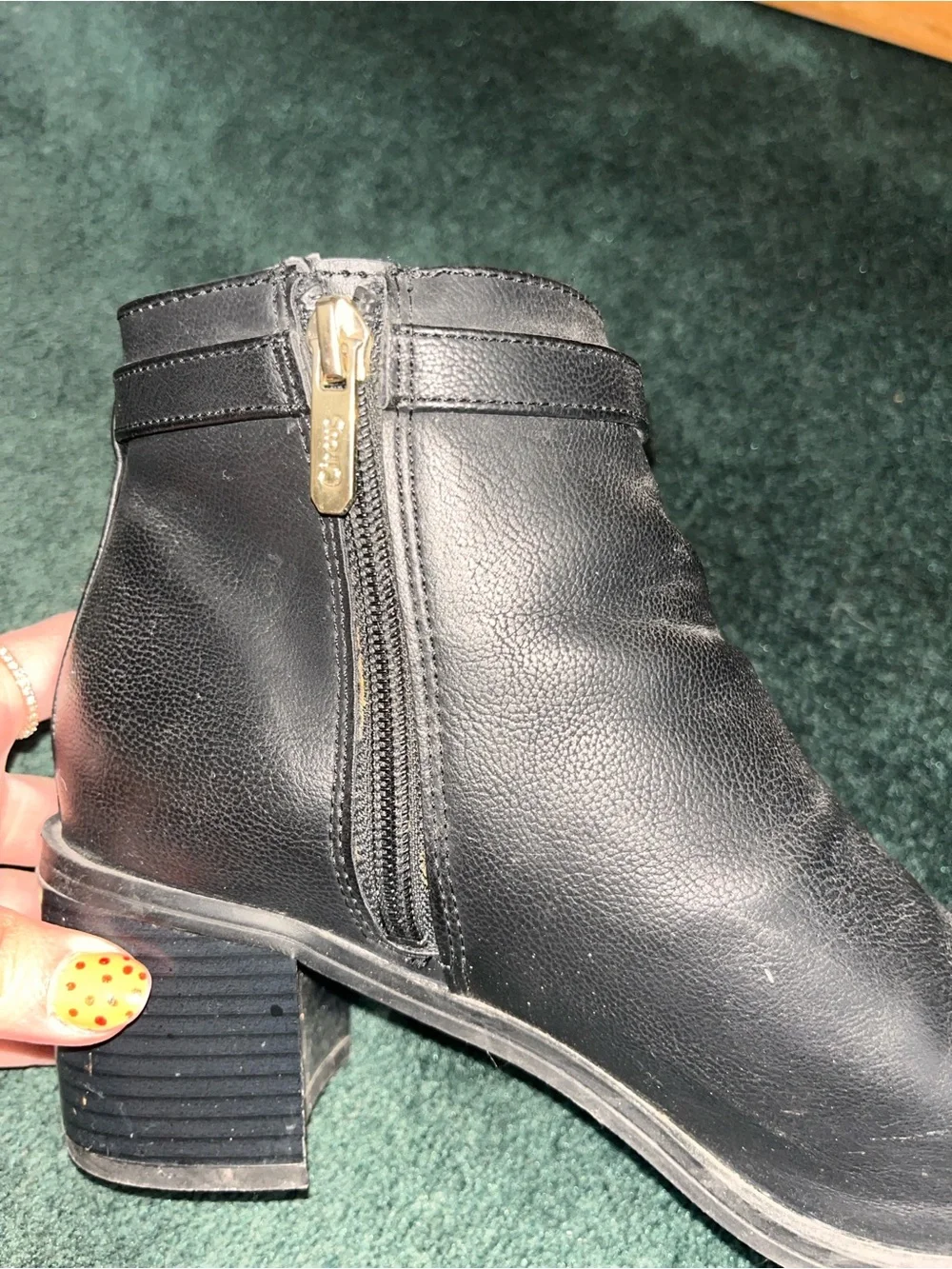 Circus by Sam Edelman Black Fringe Buckle Ankle Boots